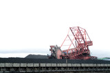 Mining Photo Stock Library - coal reclaimer working around stockpiled coal  ( Weight: 1  New Image: NO)