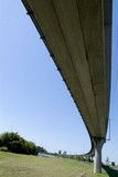Mining Photo Stock Library - light rail train flyover bridge curving away into distance ( Weight: 2  New Image: NO)