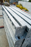 Mining Photo Stock Library - steel supports stacked on building site. ( Weight: 4  New Image: NO)