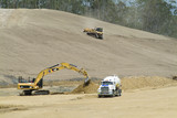 Mining Photo Stock Library - heavy machinery working on the building of a highway ( Weight: 1  New Image: NO)
