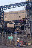 Mining Photo Stock Library - worker leaving min site with wash processing plant in background ( Weight: 2  New Image: NO)