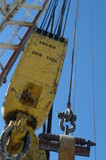Mining Photo Stock Library - cable and chain attached to the derrick on an oil and gas drill rig ( Weight: 1  New Image: NO)
