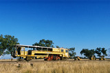 Mining Photo Stock Library - heavy rail track repair train in Western Australia in rural countryside ( Weight: 2  New Image: NO)