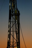 Mining Photo Stock Library - drill rig derrick closeup shot at sunset. ( Weight: 1  New Image: NO)
