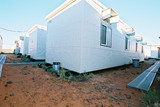 Mining Photo Stock Library - temporary huts that make the camp that oil and gas rig workers live in during their shift. ( Weight: 5  New Image: NO)