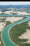 Mining Photo Stock Library - mangrove and waterway habitat.  shot from the air. ( Weight: 3  New Image: NO)