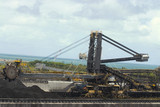 Mining Photo Stock Library - close up of coal reclaimer working at shipping terminal. ( Weight: 4  New Image: NO)