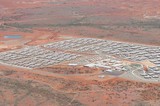 Mining Photo Stock Library - aerial photo of 3000 person workers camp in iron ore country. ( Weight: 1  New Image: NO)