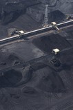 Mining Photo Stock Library - aerial photo of stockpiled coal at shipping terminal. ( Weight: 1  New Image: NO)