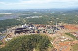 Mining Photo Stock Library - aerial shot of bauxite and alumina refinery with township in background. ( Weight: 1  New Image: NO)