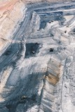 Mining Photo Stock Library - wide vertical aerial photo of open cut coal mine. ( Weight: 1  New Image: NO)