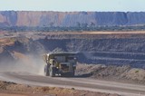 Mining Photo Stock Library - loaded haul truck in open cut mine carrying overburden. ( Weight: 1  New Image: NO)