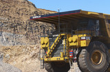 Mining Photo Stock Library - close up photo of yellow 793  haul truck in open cut coal mine. ( Weight: 1  New Image: NO)