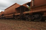 Mining Photo Stock Library - close up photo of rail train  carriages moving at mine site. ( Weight: 1  New Image: NO)