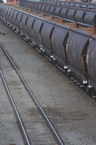 Mining Photo Stock Library - close up photo of coal heavy rail carriages ( Weight: 1  New Image: NO)