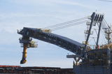 Mining Photo Stock Library - shiploader loading product into a ship.  close up of actual loading. ( Weight: 1  New Image: NO)