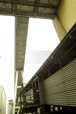 Conveyor at power station.  shot close up - Mining Photo Stock Library