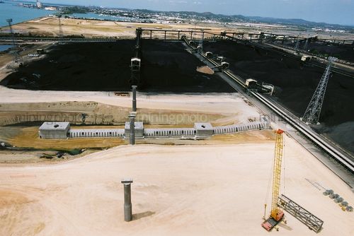 Coal terminal at port being expanded. - Mining Photo Stock Library