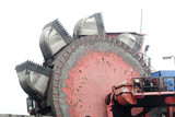 Mining Photo Stock Library - closeup of coal reclaimer bucket showing teeth ( Weight: 1  New Image: NO)