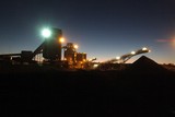 Mining Photo Stock Library - coal wash plant with lights on at dusk ( Weight: 1  New Image: NO)