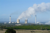 Mining Photo Stock Library - distance shot of water cooling towers from a coal fired power station ( Weight: 1  New Image: NO)