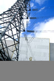 Mining Photo Stock Library - transformer tower with electricity cables at power station ( Weight: 1  New Image: NO)