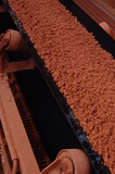 Mining Photo Stock Library - moving conveyor of bauxite closeup ( Weight: 1  New Image: NO)