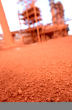 Mining Photo Stock Library - bauxite closeup on the ground at a refinery ( Weight: 1  New Image: NO)