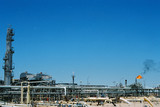 Mining Photo Stock Library - gas refinery in the desert ( Weight: 1  New Image: NO)