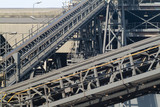 Mining Photo Stock Library - conveyors closeup at mine site wash processing plant ( Weight: 2  New Image: NO)