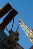 Mining Photo Stock Library - looking up the derrick on a drill rig ( Weight: 4  New Image: NO)