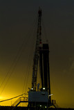 Mining Photo Stock Library - drill rig during dusk storm ( Weight: 2  New Image: NO)