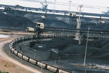 Mining Photo Stock Library - heavy rail carts emptying coal at wharf terminal ( Weight: 1  New Image: NO)
