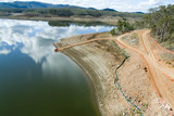 Mining Photo Stock Library - aerial of a dam and bank ( Weight: 1  New Image: NO)
