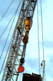 Mining Photo Stock Library - oil and gas rig derrick with hook and cables ( Weight: 3  New Image: NO)