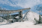 Mining Photo Stock Library - conveyor stockpiling product on open cut mine site. ( Weight: 2  New Image: NO)