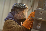 Mining Photo Stock Library - worker in full PPE welding steel ( Weight: 3  New Image: NO)