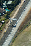 Mining Photo Stock Library - domestic light rail tracks next to residential house. aerial shot ( Weight: 5  New Image: NO)