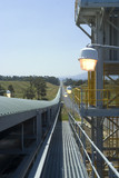 Mining Photo Stock Library - covered coal conveyor going straight out into the distance. ( Weight: 4  New Image: NO)