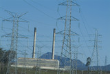 Mining Photo Stock Library - electricity towers with power station in foreground. ( Weight: 4  New Image: NO)