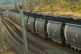 Mining Photo Stock Library - coal loaded heavy rail carriages on track. ( Weight: 5  New Image: NO)