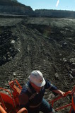 Mining Photo Stock Library - mine operator climbing stairs to excavator on open cut mine site. ( Weight: 4  New Image: NO)