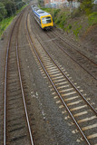 Mining Photo Stock Library - domestic passenger light rail train.  shot from bridge ( Weight: 4  New Image: NO)
