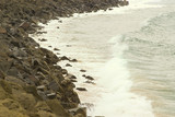 Mining Photo Stock Library - rock retaining wall surf ocean power rocks ( Weight: 5  New Image: NO)