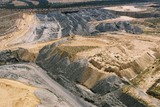 Mining Photo Stock Library - great aerial shot of open cut working coal mine. ( Weight: 3  New Image: NO)