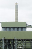 Mining Photo Stock Library - power station smokestack with plant in foreground ( Weight: 4  New Image: NO)
