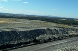 Mining Photo Stock Library - open cut coal mine.  haul road with overburden stockpiles. ( Weight: 4  New Image: NO)