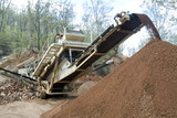 Mining Photo Stock Library - crusher at quarry crushing rocks into road base. ( Weight: 5  New Image: NO)