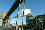Mining Photo Stock Library - coal wash plant with steel structures and conveyor in foreground. ( Weight: 3  New Image: NO)
