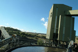 Mining Photo Stock Library - coal conveyor and wash plant with water holding tank in foreground. ( Weight: 4  New Image: NO)